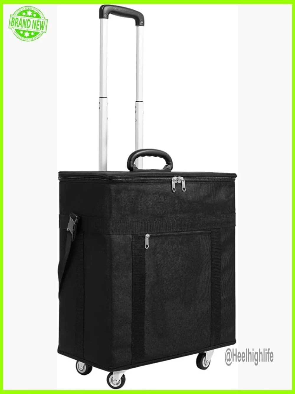 Large Capacity 180 Pair Eyeglass Storage Case with Wheels & Pull Rod